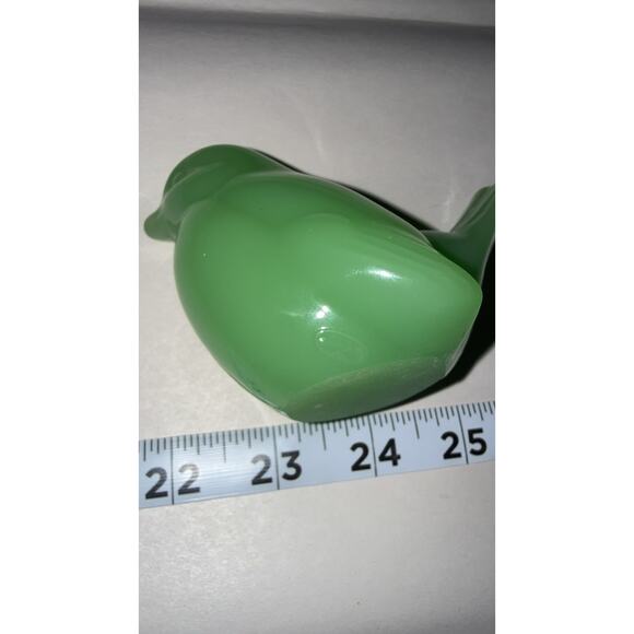 Fenton Green Bird Figure, Vintage Fenton Bird, Fenton Bird - Picture 5 of 5